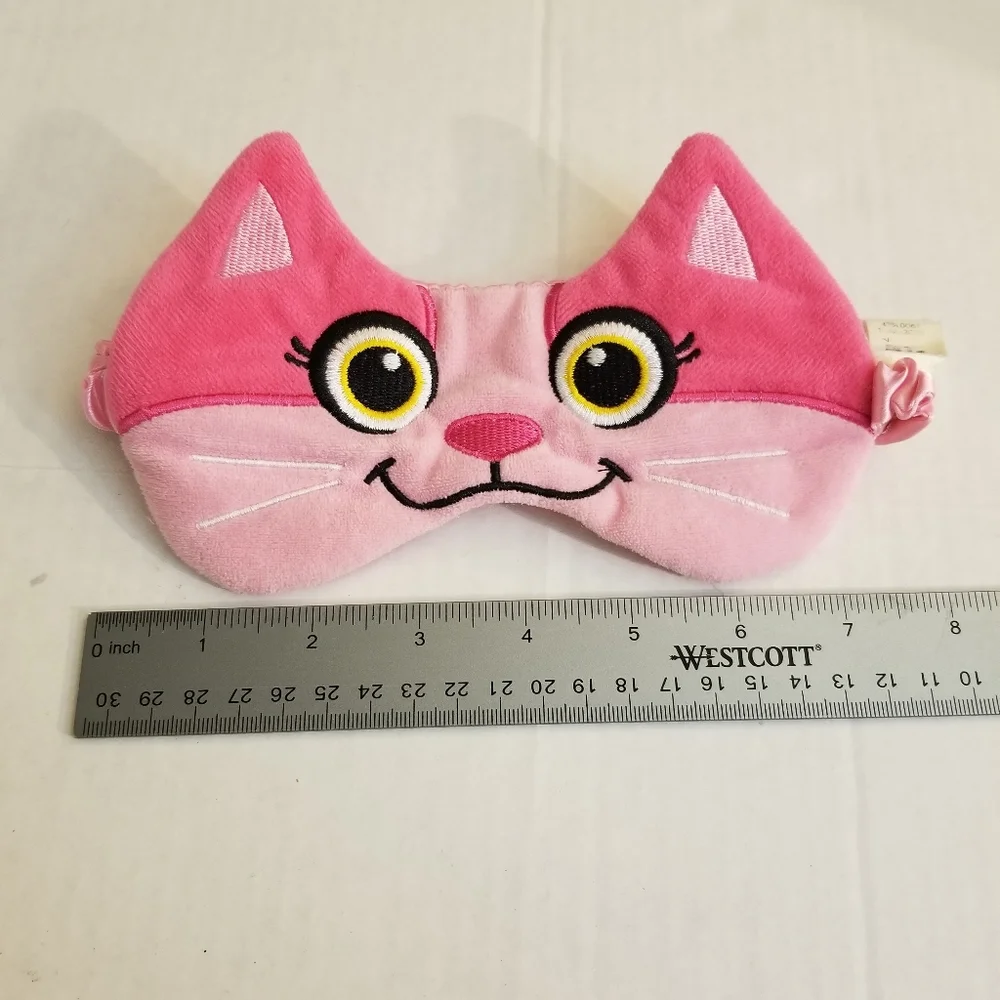 Sleep Mask Pink Kitty Cat Mask for Kids